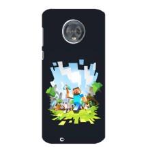 Чохол Майнкрафт на Motorola MOTO G6 (AlphaPrint) Minecraft (персонажі Minecraft)