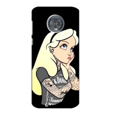 Чехол с печатью для Motorola MOTO G6 - (Мода) (AlphaPrint) (Девочка в тату)