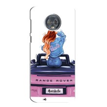 Чехол с печатью для Motorola MOTO G6 - (Мода) (AlphaPrint) (На машине)