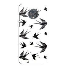Чохол з пташками на Motorola MOTO G6 (VPrint) (Ластівки)