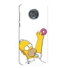 Чjхол з Сімпсонами для Motorola MOTO G6 (VPrint) (Гомер з пончиком)