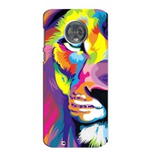 Чохол з картинкою ЛЕВ для Motorola MOTO G6 (VPrint) (Яскравий Лев)