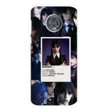 Чехлы Венсдей на Motorola MOTO G6 Уэнсдей (AlphaPrint) (коллаж Уэнздей)