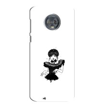Чехлы Венсдей на Motorola MOTO G6 Уэнсдей (AlphaPrint) (танец Уэнздей)