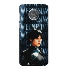 Чехлы Венсдей на Motorola MOTO G6 Уэнсдей (AlphaPrint) (Уэнздей кошка)