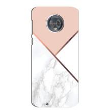 Мраморный чехол на Motorola MOTO G6 (VPrint) (Тройной мрамор)