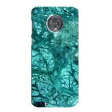 Мраморный чехол на Motorola MOTO G6 (VPrint) (Зеленый мрамор)