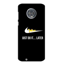 Силиконовый Чехол на Motorola MOTO G6 с картинкой Nike – Later