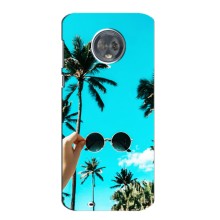Силіконовий чохол з КАРТИНКАМИ літо для Motorola MOTO G6 (AlphaPrint) (Погляд літо)
