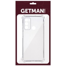 TPU чехол GETMAN Ease logo усиленные углы Full Camera для Motorola Moto G60 – Бесцветный (прозрачный)