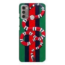 Чехлы ГУЧЧИ для Мото G60 (AlphaPrint) (Gucci змия)