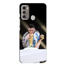 Чехлы Лео Месси Аргентина для Motorola MOTO G60 (Кубок Мира)
