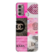 Чехол (Dior, Prada, YSL, Chanel) для Motorola MOTO G60 (Модница)