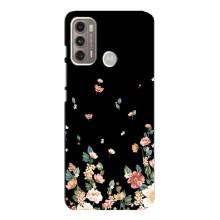 Чехол для Мото G60 - с принтом (Дизайнерские) (AlphaPrint) (Маленькие цветы)