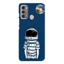 Чехол NASA для Motorola MOTO G60 (AlphaPrint) (Мальчик в шлеме)
