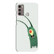 Чохол з картинкою "Одноокий Планктон" на Motorola MOTO G60 (Милий Планктон)