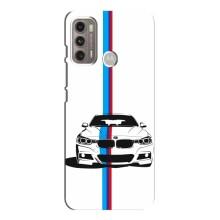 Чехол для Мото G60 - с принтом БМВ (AlphaPrint) (Машина БМВ)