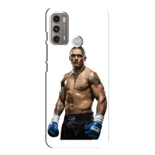 Чохол з картинкою Олександр Усик для Motorola MOTO G60 – Усик на білому