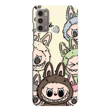 Чохол з Лабубу на Motorola MOTO G60 (Колаж Лабубу)