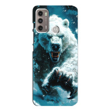 Чехол с картинкой «Хищники» для Motorola MOTO G60 – Медведь