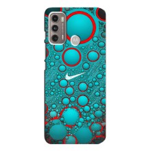 Силиконовый Чехол на Motorola MOTO G60 с картинкой Nike (Найк зеленый)