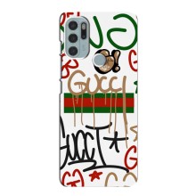 Брендновые Чехлы для Motorola MOTO G60s - (PREMIUMPrint) (Стиль GUUCI)