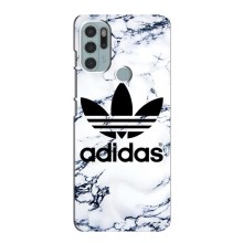 Чехлы Адидас для Motorola MOTO G60s (AlphaPrint) (Адидас на мраморе)
