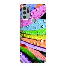 Чехлы (ART) Цветы на Motorola MOTO G60s (VPrint) (Семицветик)