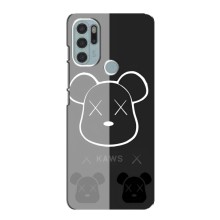 Чехлы для Motorola MOTO G60s - Bearbrick Louis Vuitton (PREMIUMPrint) (БеарБрик глаза)
