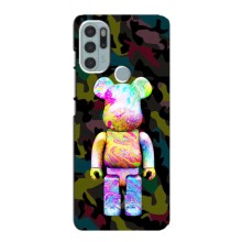Чехлы для Motorola MOTO G60s - Bearbrick Louis Vuitton (PREMIUMPrint) (Яркий Bearbrick)
