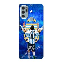 Чехлы для Motorola MOTO G60s (Leo чемпион) (AlphaPrint) (Месси сборная)