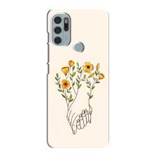 Чехлы для любимой на Мото G60s (VPrint) (Руки любви)
