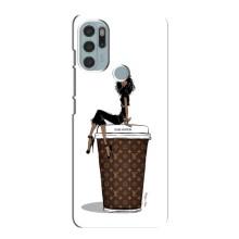Чехлы Луи Витон для Motorola MOTO G60s (AlphaPrint - LOUIS VUITTON) (кофе LOUIS VUITTON)