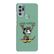 Чехлы Луи Витон для Motorola MOTO G60s (AlphaPrint - LOUIS VUITTON) (Микки Маус LV)