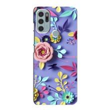 Чехлы с Цветами для Motorola MOTO G60s (VPrint) (Цветочный дизайн)