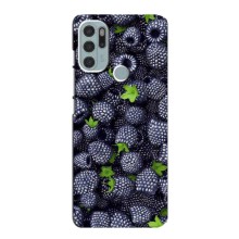 Чехлы с Фруктами для Motorola MOTO G60s (VPrint) (Ежевика)
