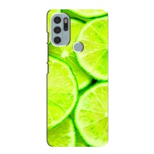 Чехлы с Фруктами для Motorola MOTO G60s (VPrint) (Лайм)