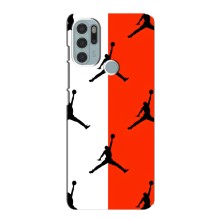 Чехлы для Motorola MOTO G60s - с картинкой JORDAN (AlphaPrint) (Лого Джордан)