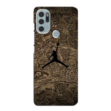 Чехлы для Motorola MOTO G60s - с картинкой JORDAN (AlphaPrint) (Logo Jordan)