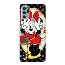 Чехол Disney Mouse Motorola MOTO G60s (PREMIUMPrint) (Минни peace)