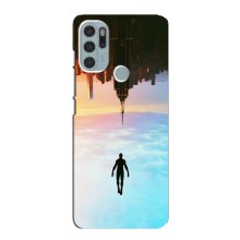 Чехол с человеком пауком для Motorola MOTO G60s - (AlphaPrint) (Паук человек)