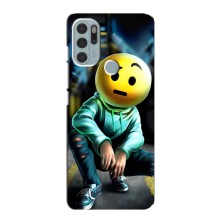 Чехол для Мото G60s - (AlphaPrint) с печатью (ТОП продаж) (Парень смайл)