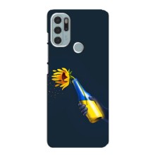 Чехол для Патриота Украины Motorola MOTO G60s - (AlphaPrint) (Коктейль молотова)