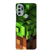 Чехол Майнкрафт на Motorola MOTO G60s (AlphaPrint) Minecraft (текстура Майнкрафт)