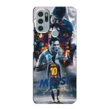 Чехол Месси футболист для Motorola MOTO G60s – Коллаж Месси