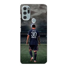 Чехол Месси футболист для Motorola MOTO G60s – Месси в ПСЖ