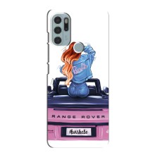 Чехол с печатью для Motorola MOTO G60s - (Мода) (AlphaPrint) (На машине)