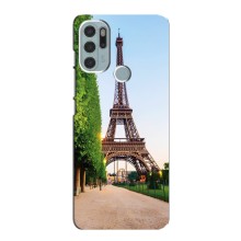 Чехол Эйфелева Башня для Motorola MOTO G60s - (AlphaPrint) (Дорога в Париж)