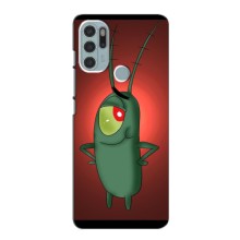 Чехол с картинкой "Одноглазый Планктон" на Motorola Moto G60s (Стильный Планктон)