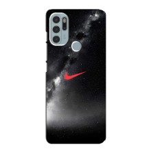 Чехол для Motorola MOTO G60s - с принтом Найк (AlphaPrint) (Найк красный)